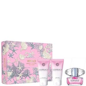 Versace Bright Crystal Pour Femme Gift Set 50ml EDP + Lotion + Shower Gel